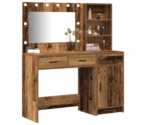Riietumislaud Sahtliga 2 Pcs Pruun 78.5 X 41 X 135 Cm Tehispuit Riietumislaud Sahtliga 2 Pcs Pruun 78.5 X 41 X 135 Cm Tehispuit