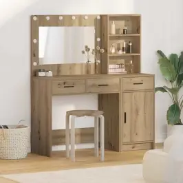 Dressing Galds 2 Pcs Brūna 78.5 X 41 X 135 Cm Inženierijas Koks Vidaxl
