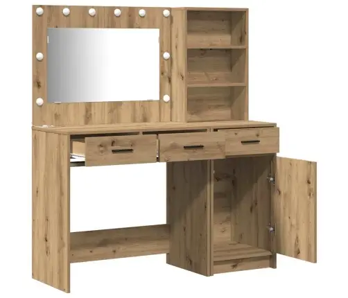 Riietumislaud Sahtliga 2 Pcs Pruun 78.5 X 41 X 135 Cm Tehispuit