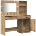 Makiažo Stalas 2 Pcs Ruda 78.5 X 41 X 135 Cm Apdirbta Mediena