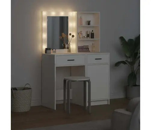 Tualetes Galda Komplekts Ar Durvīm 2 Pcs Balts 50 X 41 X 135 Cm Vidaxl