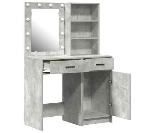 Tualetės Rinkinys 2 Pcs Betono Pilka 50 X 41 X 135 Cm