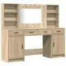 Tualetės Rinkinys 3 Pcs Sonoma Ąžuolas 78.5 X 41 X 135 Cm