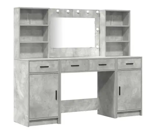 Tualetės Rinkinys 3 Pcs Betono Pilka 78.5 X 41 X 135 Cm