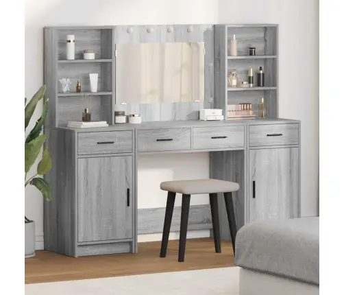 Tualettlaua Komplekt 3 Pcs Hall Sonoma 78.5 X 41 X 135 Cm