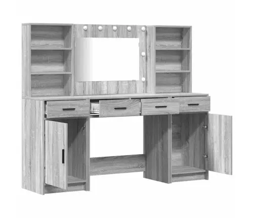 Tualettlaua Komplekt 3 Pcs Hall Sonoma 78.5 X 41 X 135 Cm