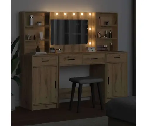 Tualetės Rinkinys 3 Pcs Artisano Ąžuolo 78.5 X 41 X 135 Cm
