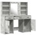 Tualetes Galda Komplekts 3 Pcs Betona Pelēks 50 X 41 X 135 Cm Vidaxl