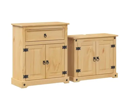 Vonios Baldų Komplektas Corona, 2 Dalių, Pušies Masyvas