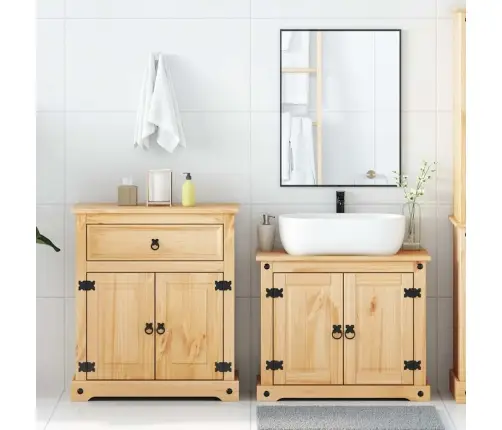 Vonios Baldų Komplektas Corona, 2 Dalių, Pušies Masyvas