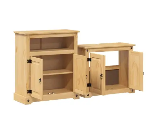 Divdaļīgs Vannasistabas Skapītis Corona, Priedes Masīvkoks Vidaxl