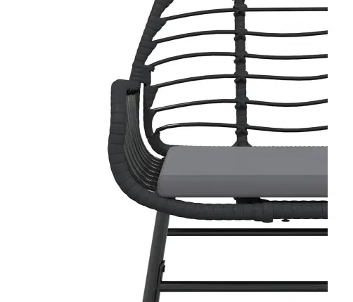 Sodo Komplektas, 3 Dalių, Juodas, Poliratanas Ir Stiklas