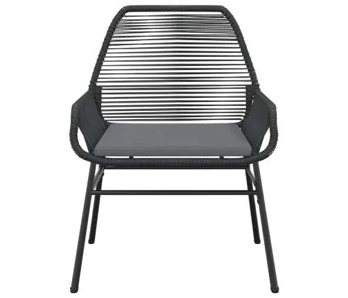 Sodo Komplektas, 3 Dalių, Juodas, Poliratanas Ir Stiklas