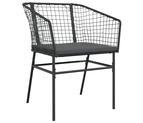 Sodo Komplektas, 5 Dalių, Juodas, Poliratanas Ir Stiklas