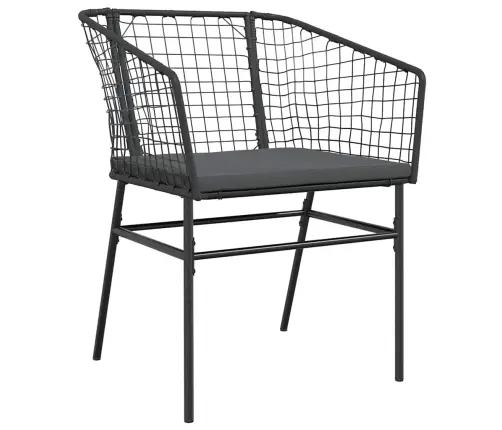 Sodo Komplektas, 5 Dalių, Juodas, Poliratanas Ir Stiklas