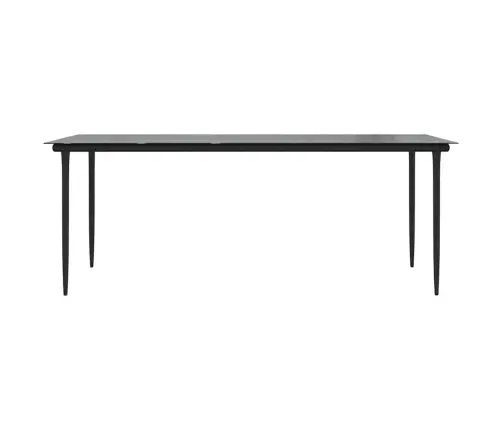 Sodo Komplektas, 7 Dalių, Juodas, Poliratanas Ir Akacija