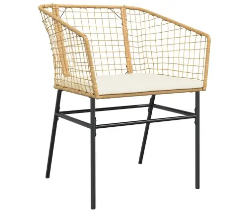 Sodo Komplektas, 5 Dalių, Rudas, Poliratanas Ir Stiklas