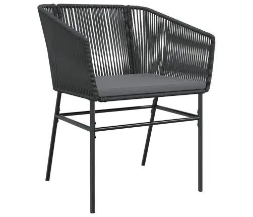 Sodo Komplektas, 9 Dalių, Juodas, Poliratanas Ir Stiklas