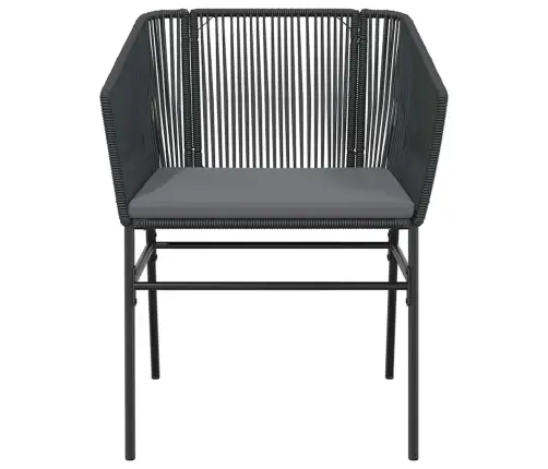 Sodo Komplektas, 9 Dalių, Juodas, Poliratanas Ir Stiklas