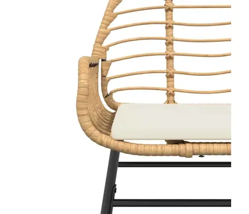 Sodo Komplektas, 3 Dalių, Rudas, Poliratanas Ir Stiklas