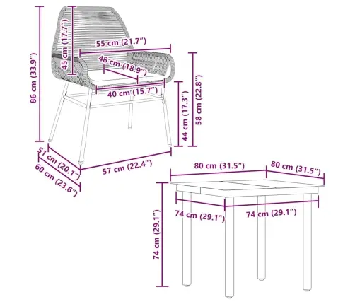 Sodo Komplektas, 5 Dalių, Juodas, Poliratanas Ir Stiklas