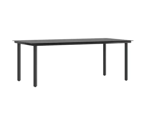 Sodo Komplektas, 7 Dalių, Pilkas, Poliratanas Ir Stiklas Sodo Komplektas, 7 Dalių, Pilkas, Poliratanas Ir Stiklas