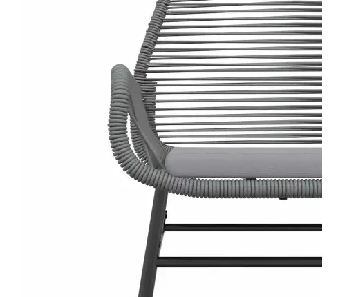 Sodo Komplektas, 7 Dalių, Pilkas, Poliratanas Ir Stiklas Sodo Komplektas, 7 Dalių, Pilkas, Poliratanas Ir Stiklas