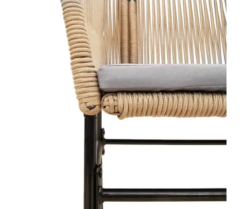 5-Daļīgs Dārza Mēbeļu Komplekts, Matrači, Brūna Pe Rotangpalma Vidaxl