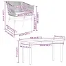 5-Osaline Aiamööbli Komplekt Patjadega, Pruun, Polürotang Klaas