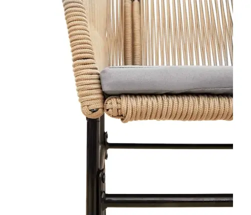 7-Daļīgs Dārza Mēbeļu Komplekts, Matrači, Brūna Pe Rotangpalma Vidaxl