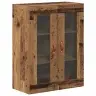 Sienas Skapji 2 Gabali No Veca Koka, Izmērs 69.5 X 34 X 90 Cm, Inženierijas Koks Vidaxl