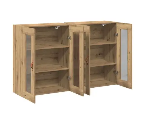 Sieniniai Spintelės 2 Pcs Artisano Ąžuolo 69,5 X 34 X 90 Cm