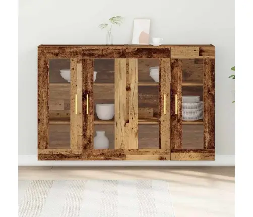 Pakabinama Spintelė 2 Pcs Sena Mediena 69.5 X 34 X 90 Cm
