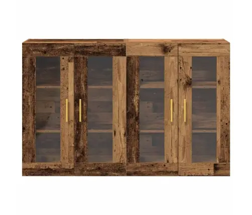 Pakabinama Spintelė 2 Pcs Sena Mediena 69.5 X 34 X 90 Cm