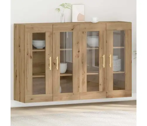 Sienas Skapju Komplekts 2 Gabali Artisan Ozols 69,5 X 34 X 90 Cm - Inženierijas Koksne Vidaxl
