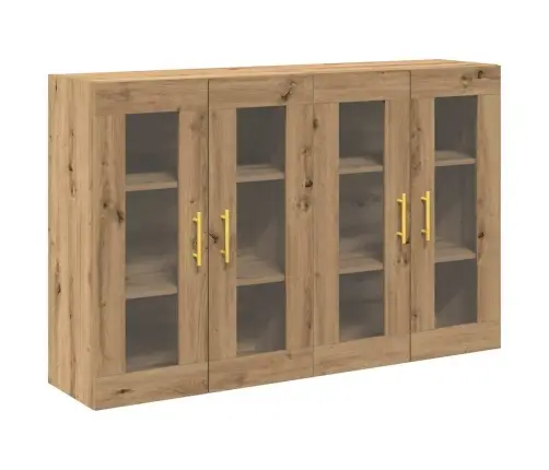 Sienas Skapju Komplekts 2 Gabali Artisan Ozols 69,5 X 34 X 90 Cm - Inženierijas Koksne Vidaxl