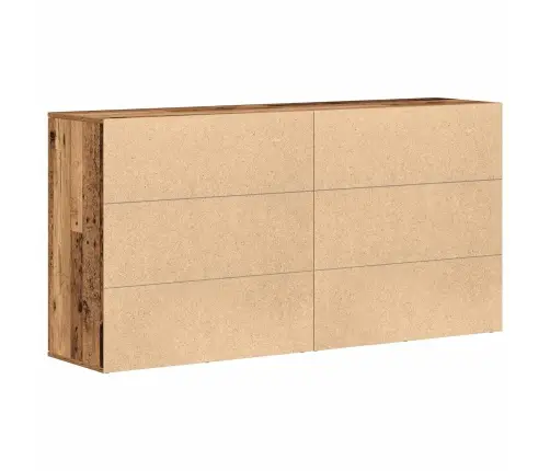 Sīkstāgi 2 Gab Old Wood 79X38X80 Cm Inženierijas Koks Vidaxl