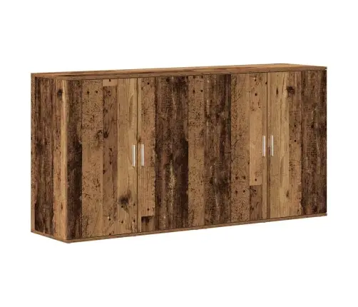 Sīkstāgi 2 Gab Old Wood 79X38X80 Cm Inženierijas Koks Vidaxl