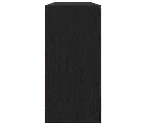 Sideboards 2 Gabali Melns Ozols 79X38X80 Cm Inženierijas Koks Vidaxl