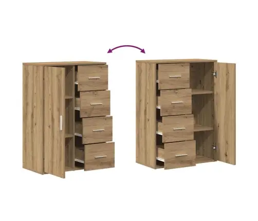 Kappide Külgedel 2 Pcs Käsitöötamm 60 X 31 X 84 Cm Tehispuit