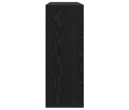 Sānu Skapīši 2 Gabali Melna Ozolkoka 60X31X84 Cm Izstrādāta Koksne Vidaxl