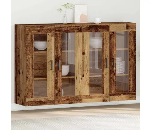 Sienas Skapji 2 Gabali, Vecs Koks, 69,5 X 34 X 90 Cm, Inženierkoks Vidaxl