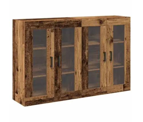 Sienas Skapji 2 Gabali, Vecs Koks, 69,5 X 34 X 90 Cm, Inženierkoks Vidaxl