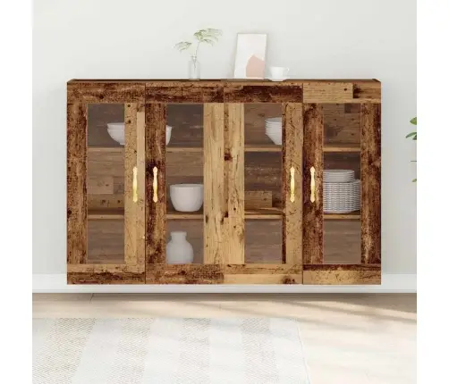 Sieniniai Baldai 2 Pcs Senovinis Medis 69,5 X 34 X 90 Cm