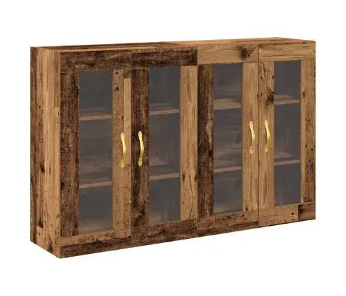 Sieniniai Baldai 2 Pcs Senovinis Medis 69,5 X 34 X 90 Cm