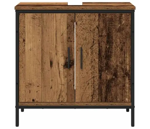 2 Daļu Vannasistabas Mēbeļu Komplekts Vecs Koks Inženierijas Koks Vidaxl