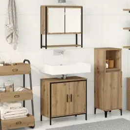 Vannas Istabas Mēbeļu Komplekts 2 Pcs Brūna 60 X 30 X 60 Cm Vidaxl