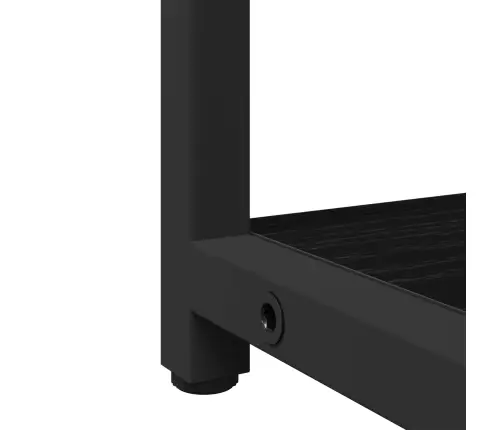 Vannitoa Mööbleset Riiuliga Ladustamisega 2 Pcs Must Tehispuit