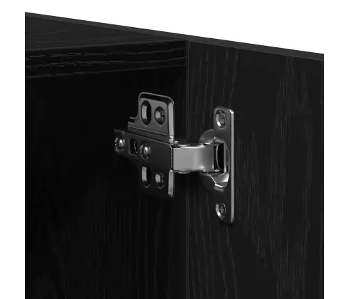 4 Daļu Vannasistabas Mēbeļu Komplekts Melnā Ozola Inženierijas Kokam Vidaxl