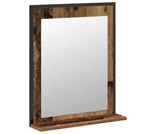 Vonios Baldų Rinkinys Su Saugykla 2 Pcs Ruda Apdirbta Mediena